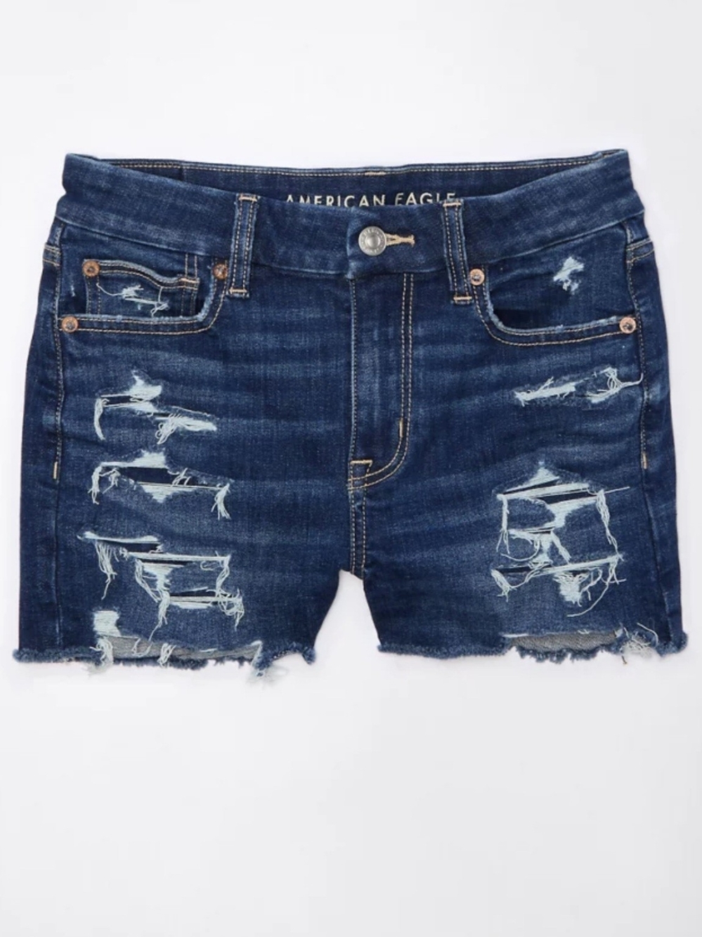 AE Ne(x)t Level Curvy High-Waisted Denim Short Short LIKE NEW SIZE 10